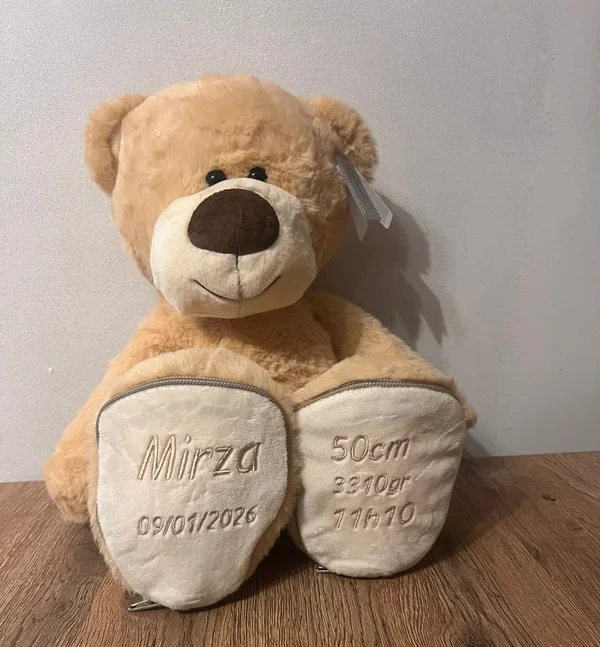 Ours en peluche brodé