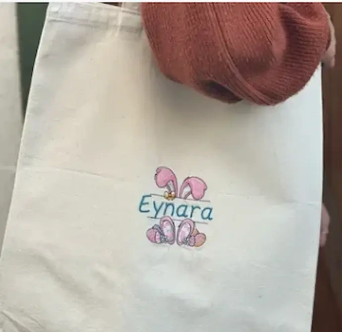 Broderie sur sac